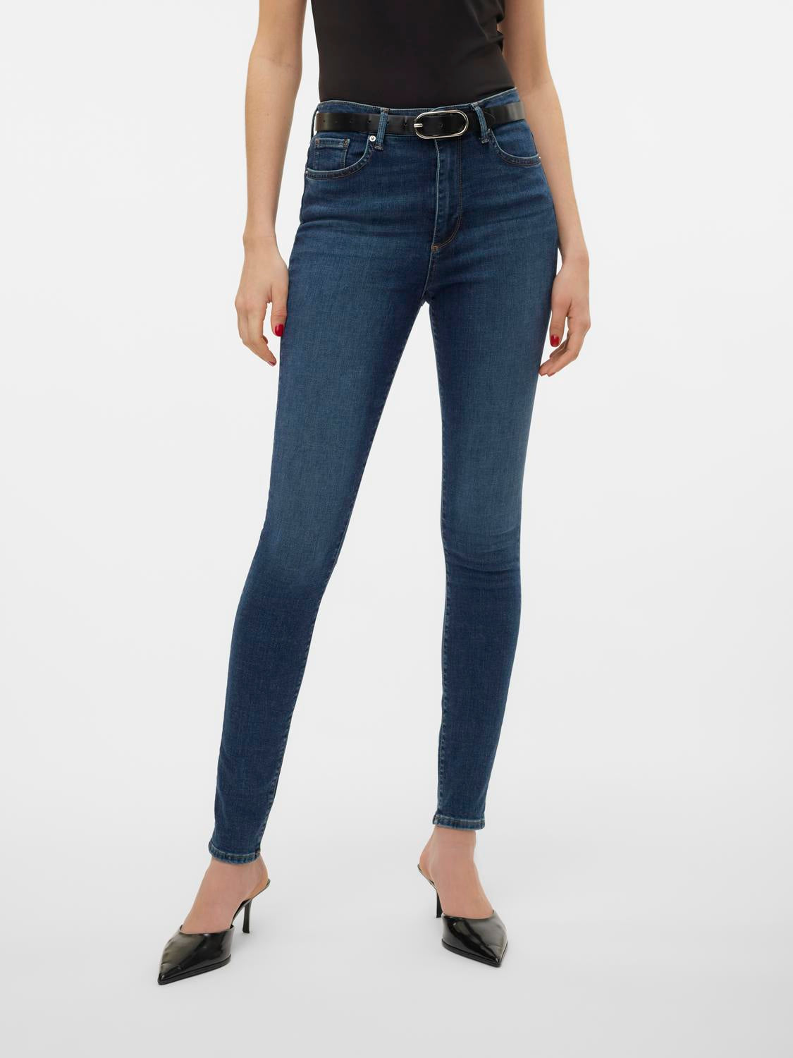 VMSOPHIA Jeans - Dark Blue Denim