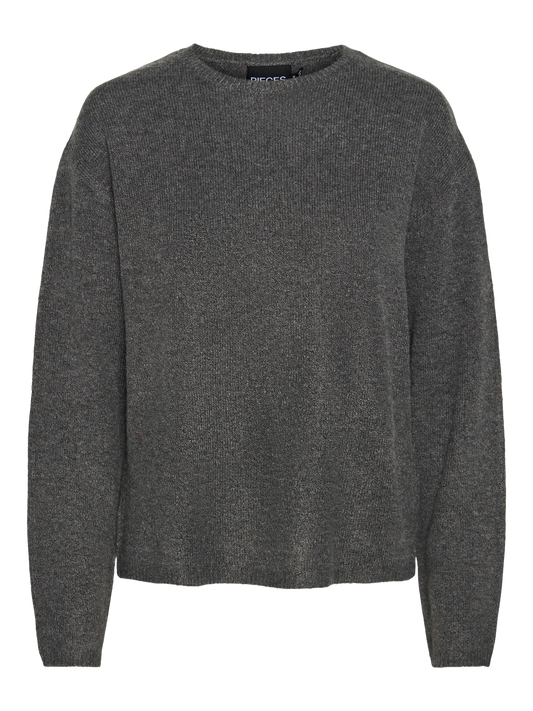 PCPOLLA Pullover - Dark Grey Melange