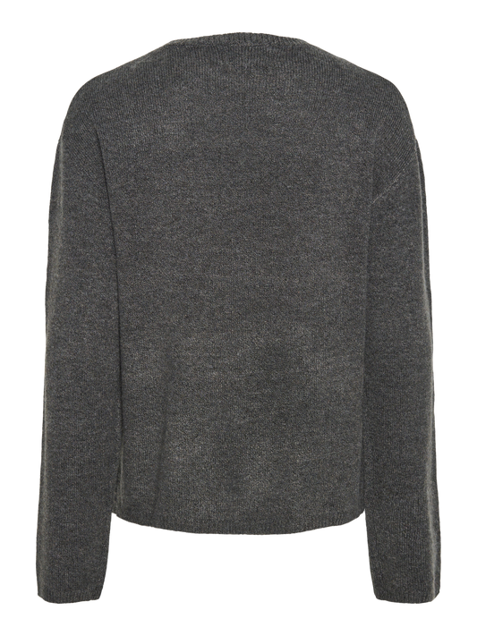 PCPOLLA Pullover - Dark Grey Melange